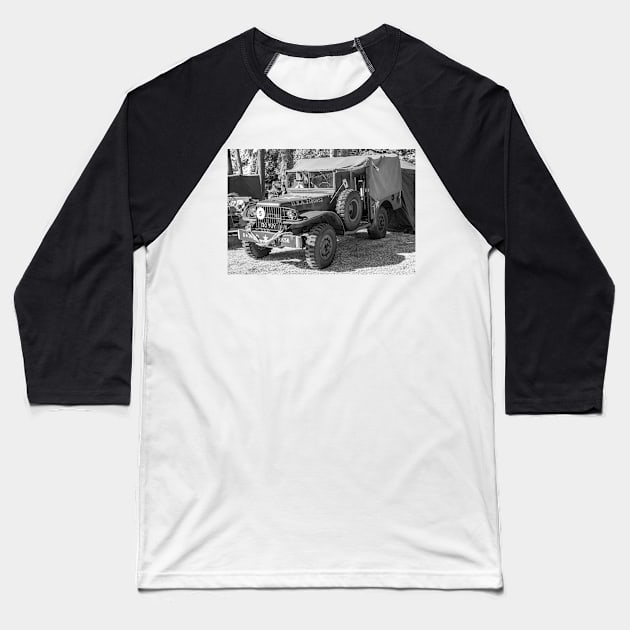 World War 2 off-road military vehicle Baseball T-Shirt by yackers1